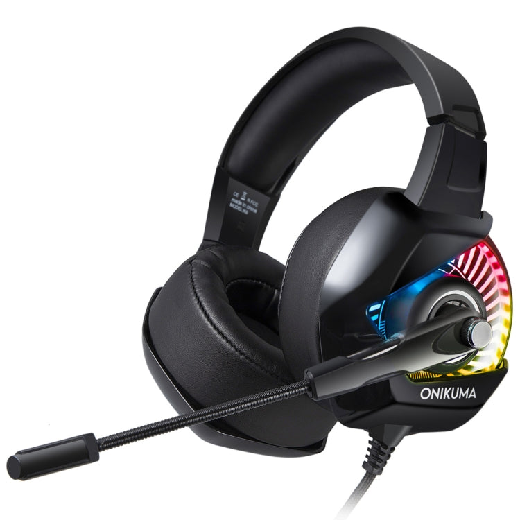 ONIKUMA K6 Over Ear Bass Stereo Surround Gaming Headphone with Microphone & RGB Lights - Multimedia Headset by ONIKUMA | Online Shopping UK | buy2fix