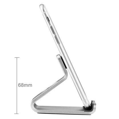 Exquisite Aluminium Alloy Desktop Holder Stand DOCK Cradle For iPhone, Galaxy, Huawei, Xiaomi, LG, HTC and 7 inch Tablet(Silver) - Desktop Holder by buy2fix | Online Shopping UK | buy2fix