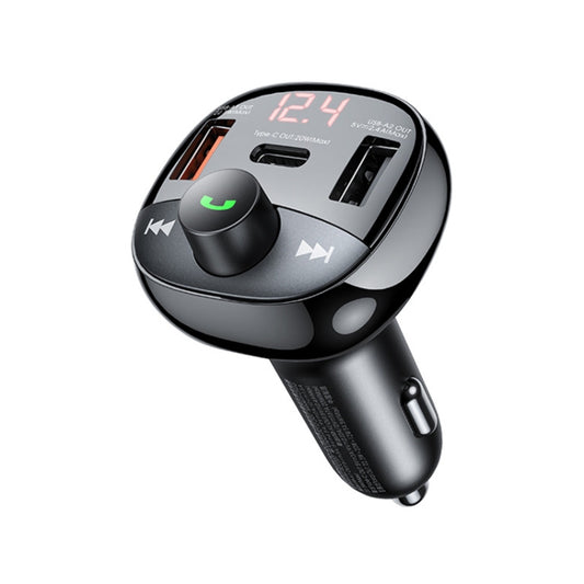 REMAX RCC331 Rodi Series 3 in 1 Car 54.5W PD Fast Charger Support FM / TF Card / Bluetooth Hands-free Calling - Car Charger by REMAX | Online Shopping UK | buy2fix