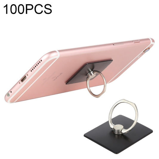 100 PCS Universal Finger Ring Mobile Phone Holder Stand(Black) - Ring Holder by buy2fix | Online Shopping UK | buy2fix