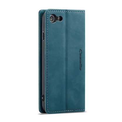 CaseMe-013 Multifunctional Retro Frosted Horizontal Flip Leather Case for iPhone 7 / 8, with Card Slot & Holder & Wallet(Blue) - More iPhone Cases by CaseMe | Online Shopping UK | buy2fix