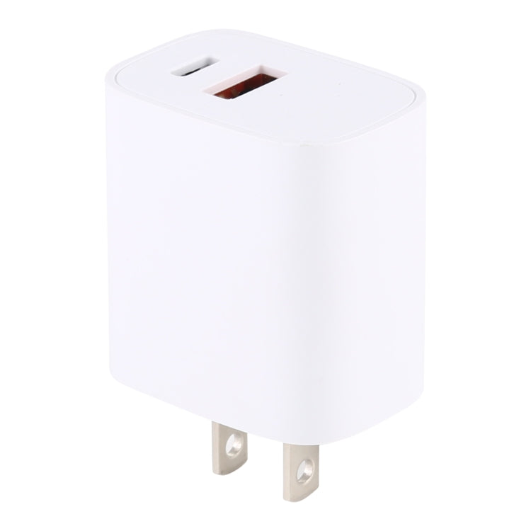 U085 20W USB + Type-C Fast Charging Travel Power Adapter, US Plug - Apple Accessories by buy2fix | Online Shopping UK | buy2fix