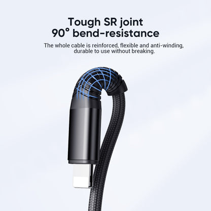 JOYROOM S-1230G4 3A 3 In 1 USB to 8 Pin + Micro USB + Type-C / USB-C Fast Charging Data Cable Length: 1.2m (Black) - Multifunction Cable by JOYROOM | Online Shopping UK | buy2fix