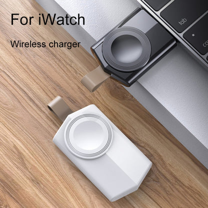 K03 Universal Portable Magnetic Wireless Charger for Apple Watch Series 6 / 5 / SE / 4 / 3 / 2 / 1 (White) - Others by buy2fix | Online Shopping UK | buy2fix