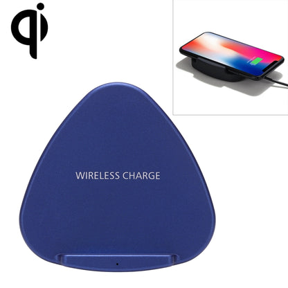 QK11 10W ABS + PC Fast Charging Qi Wireless Charger Pad(Blue) - Apple Accessories by buy2fix | Online Shopping UK | buy2fix