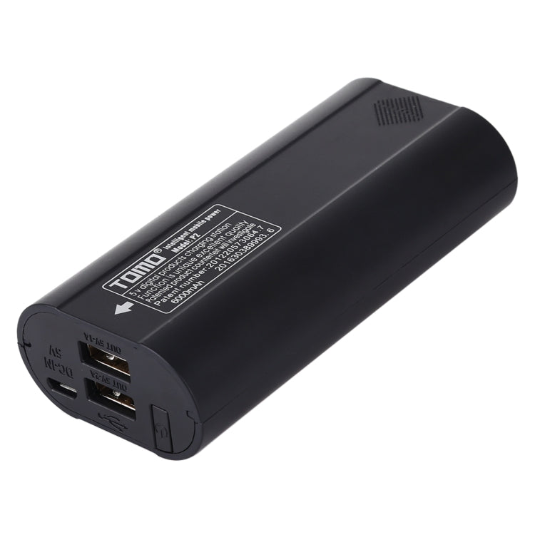 TOMO P2 USB Smart 2 Battery Charger with  Indicator Light for 18650 Li-ion Battery(Black) - Charger & Converter by buy2fix | Online Shopping UK | buy2fix