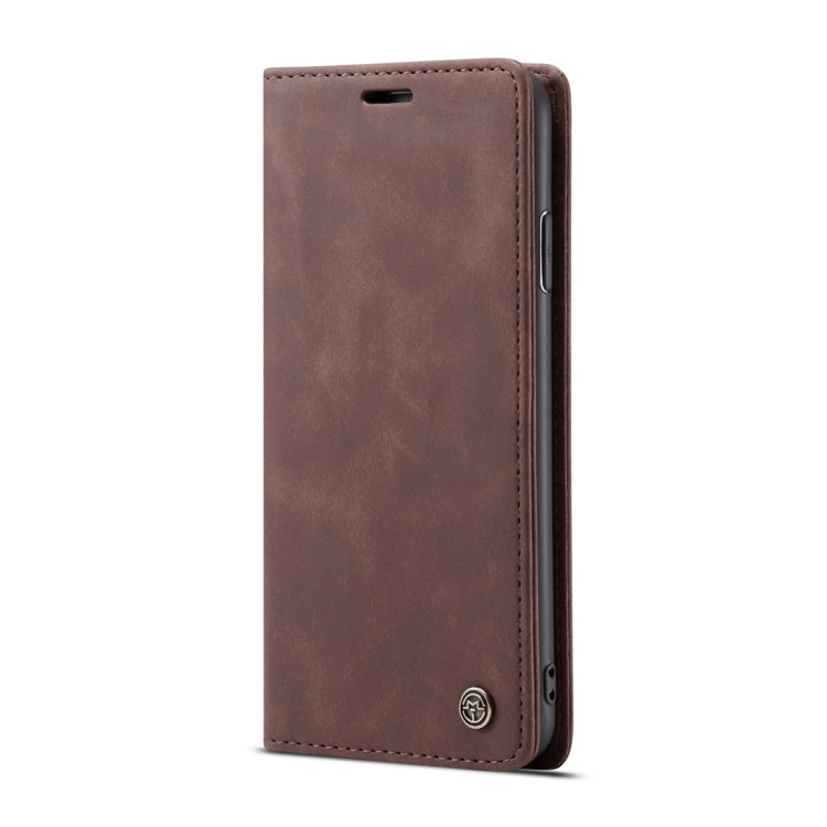 For iPhone XR CaseMe-013 Multifunctional Retro Frosted Horizontal Flip Leather Case with Card Slot & Holder & Wallet(Coffee) - More iPhone Cases by CaseMe | Online Shopping UK | buy2fix