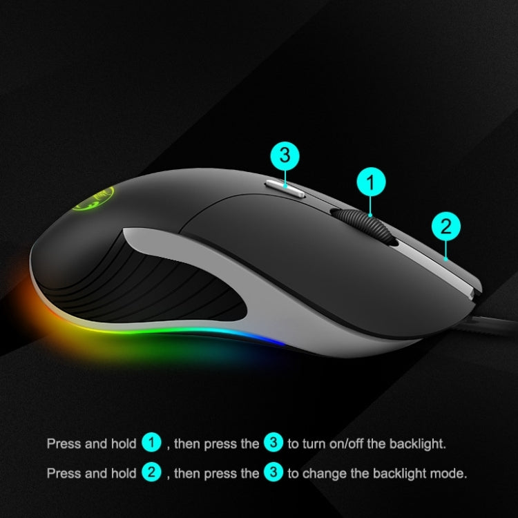 iMICE X6 Wired Mouse  6-button Colorful RGB Gaming Mouse(Black) - Wired Mice by iMICE | Online Shopping UK | buy2fix