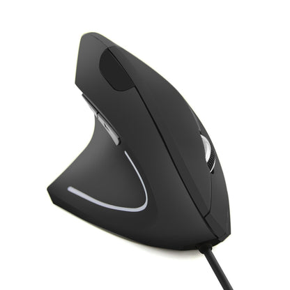 CM0093 Wired Version 2.4GHz Three-button Vertical Mouse for Left-hand, Resolution: 1000DPI / 1200DPI / 1600DPI, Cable Length：1.7m(Black) - Wired Mice by buy2fix | Online Shopping UK | buy2fix