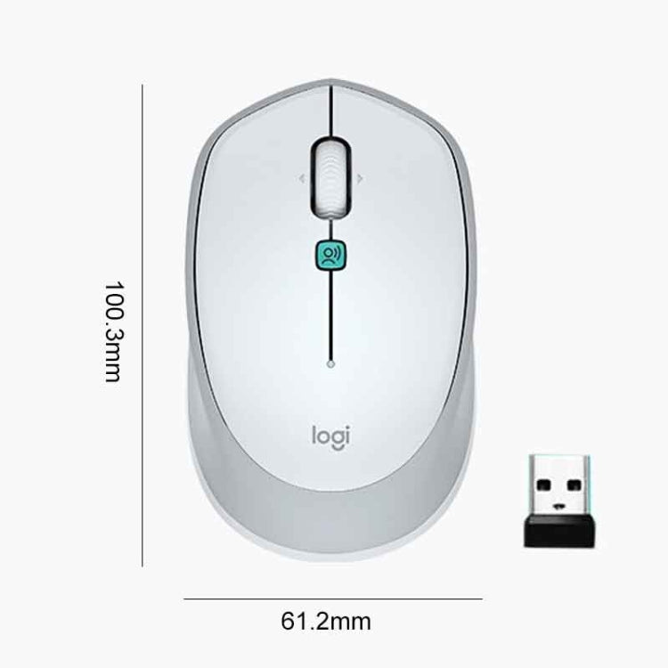 Logitech Voice M380 4 Buttons Smart Voice Input Wireless Mouse (Silver Grey) - Wireless Mice by Logitech | Online Shopping UK | buy2fix