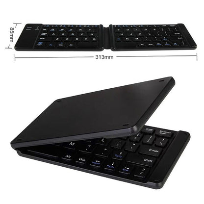 B05 USB Charging Portable Mini Folding Bluetooth Wireless Keyboard (Black) - Mini Keyboard by buy2fix | Online Shopping UK | buy2fix