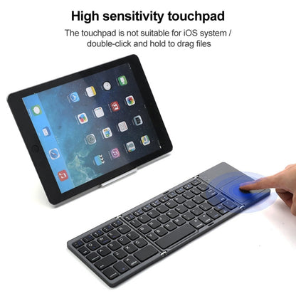 B066 Universal Mini Foldable Bluetooth Wireless Keyboard with Touchpad - Mini Keyboard by buy2fix | Online Shopping UK | buy2fix