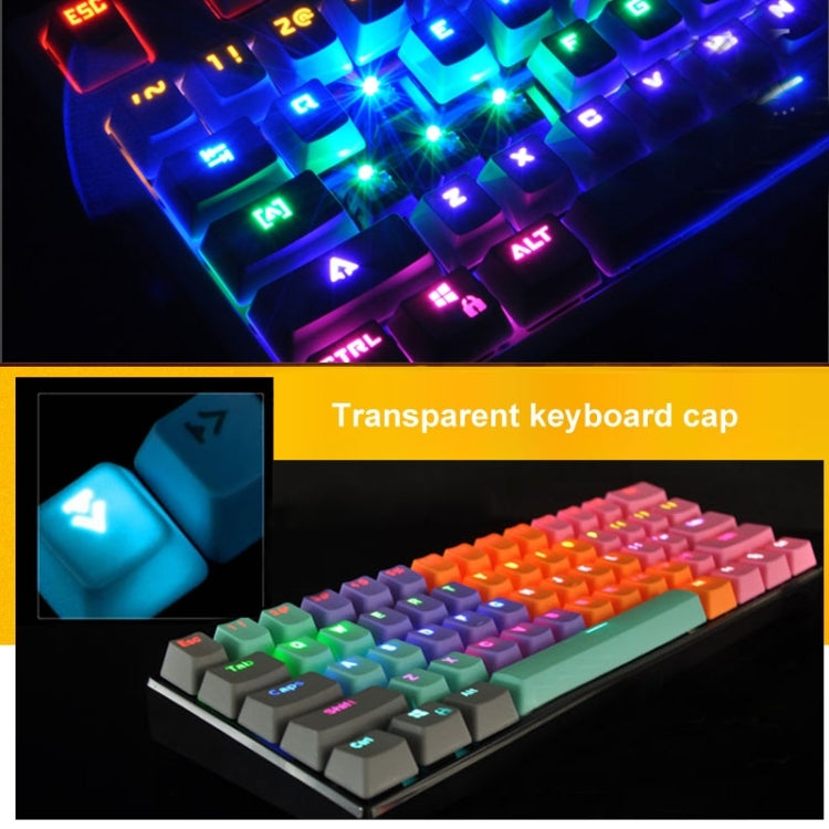 104 Keys Double Shot PBT Backlit Keycaps for Mechanical Keyboard(Black) - Silicone / Sticker by buy2fix | Online Shopping UK | buy2fix