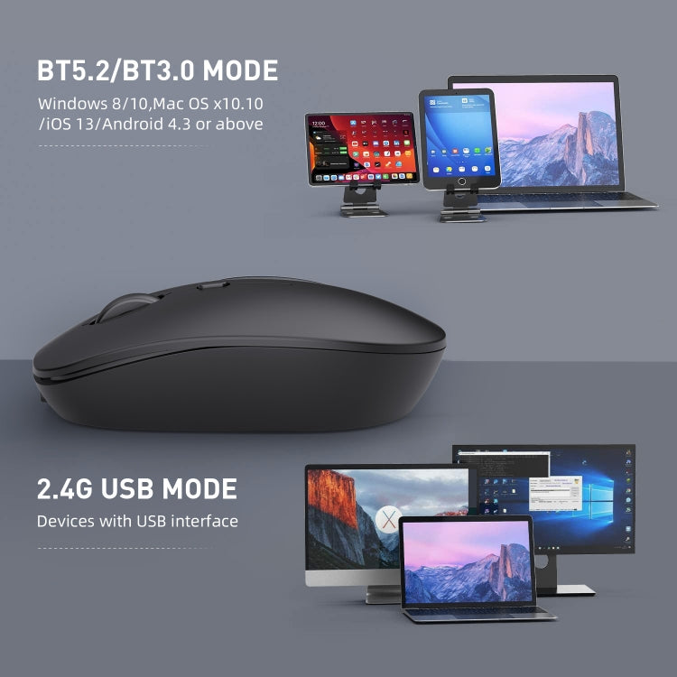 MKESPN 859 2.4G Wireless Mouse (Black) - Wireless Mice by MKESPN | Online Shopping UK | buy2fix