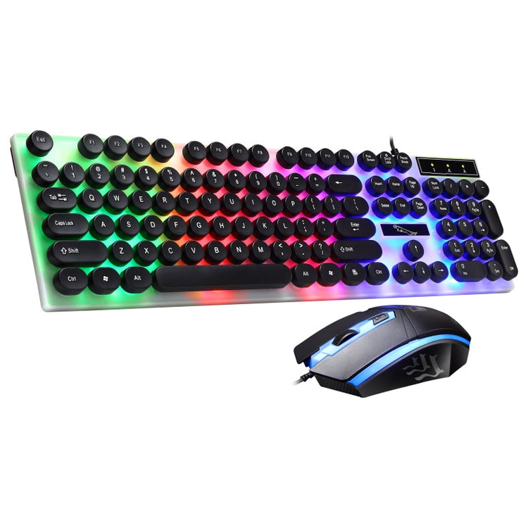 ZGB G21 Luminous Wired Keyboard + Mouse Set (Black) - Wired Keyboard by Chasing Leopard | Online Shopping UK | buy2fix