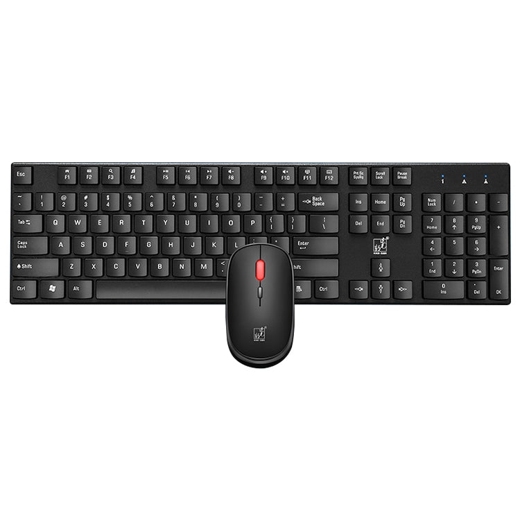 ZGB 8820 Candy Color Wireless Keyboard + Mouse Set (Black) - Wireless Keyboard by Chasing Leopard | Online Shopping UK | buy2fix