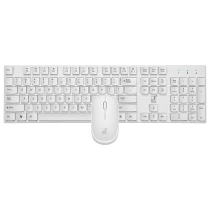 ZGB 8820 Candy Color Wireless Keyboard + Mouse Set (White) - Wireless Keyboard by Chasing Leopard | Online Shopping UK | buy2fix