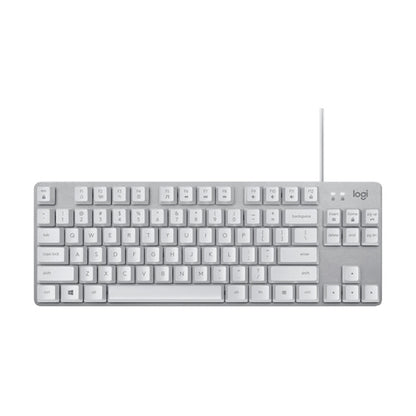 Logitech K835 Mini Mechanical Wired Keyboard, Red Shaft (White) - Wired Keyboard by Logitech | Online Shopping UK | buy2fix