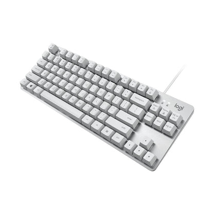 Logitech K835 Mini Mechanical Wired Keyboard, Red Shaft (White) - Wired Keyboard by Logitech | Online Shopping UK | buy2fix