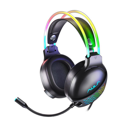 AULA S503 Headset RGB Wired Gaming Headphones - Multimedia Headset by AULA | Online Shopping UK | buy2fix