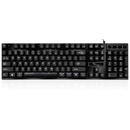 ZGB Q17 104 Keys USB Wired Suspension Gaming Office Keyboard for Laptop, PC(Black) - Wired Keyboard by buy2fix | Online Shopping UK | buy2fix