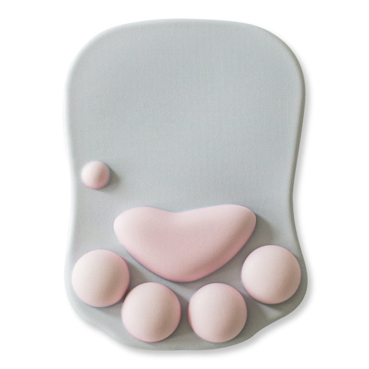 MONTIAN Cat Claw Shape Slow Soft Bracer Non-slip Silicone Mouse Pad (Grey) - Mouse Pads by buy2fix | Online Shopping UK | buy2fix