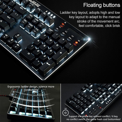 Ajazz AK35I Multimedia Knob Gaming Backlight Alloy Machinery Keyboard (Black Tea Axis) - Wired Keyboard by Ajazz | Online Shopping UK | buy2fix