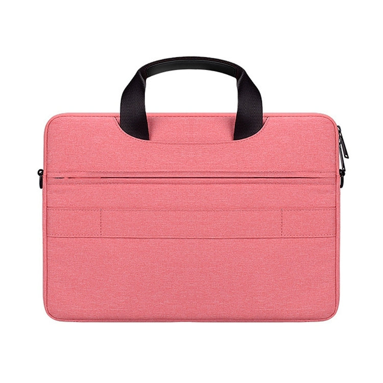 DJ08 Oxford Cloth Waterproof Wear-resistant Laptop Bag for 15.6 inch Laptops, with Concealed Handle & Luggage Tie Rod & Adjustable Shoulder Strap (Pink) - 15 inch by buy2fix | Online Shopping UK | buy2fix