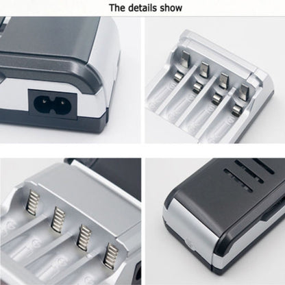 AC 100-240V 4 Slot Battery Charger for AA & AAA Battery, with LCD Display, AU Plug - Charger & Converter by buy2fix | Online Shopping UK | buy2fix