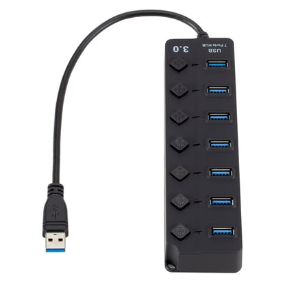 7 Ports USB 3.0 High Speed Multi Hub Expansion with Switch for PC & Laptop - USB 3.0 HUB by buy2fix | Online Shopping UK | buy2fix