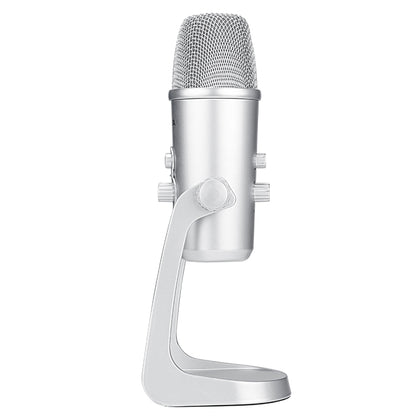 BOYA BY-PM700SP Four Directivity USB Studio Recording Condenser Microphone with Desktop Stand(Silver) - Consumer Electronics by BOYA | Online Shopping UK | buy2fix