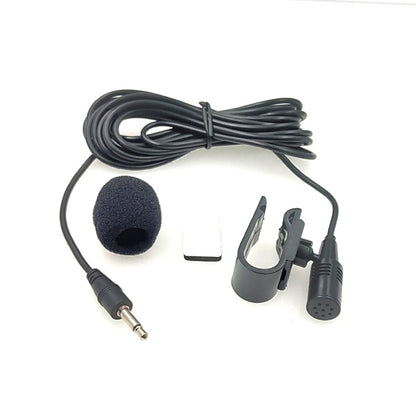 ZJ025MR Stick-on Clip-on Lavalier 3.5mm Jack Mono Microphone for Car GPS / Bluetooth Enabled Audio DVD External Mic, Cable Length: 3m - Consumer Electronics by buy2fix | Online Shopping UK | buy2fix