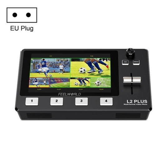 FEELWORLD L2 Plus Multi-camera Video Mixer Switcher with 5.5 inch Screen(EU Plug) - Consumer Electronics by FEELWORLD | Online Shopping UK | buy2fix