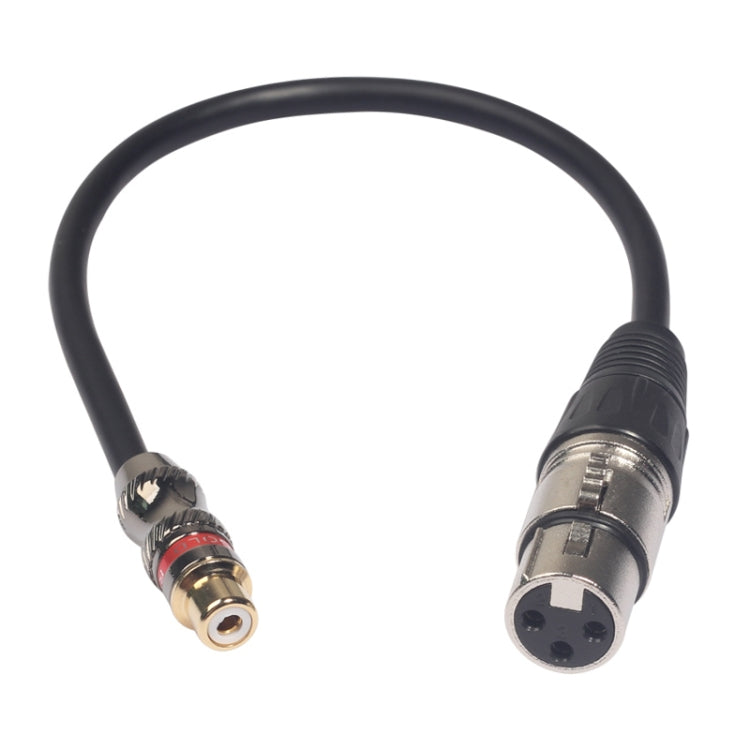 TR026K18-03 RCA Female to XLR Female Audio Cable, Length: 0.3m - Consumer Electronics by buy2fix | Online Shopping UK | buy2fix