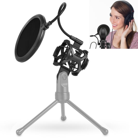 Yanmai PS-2 Recording Microphone Studio Wind Screen Pop Filter Mic Mask Shield, For Studio Recording, Live Broadcast, Live Show, KTV, Online Chat, etc(Black) - Consumer Electronics by Yanmai | Online Shopping UK | buy2fix