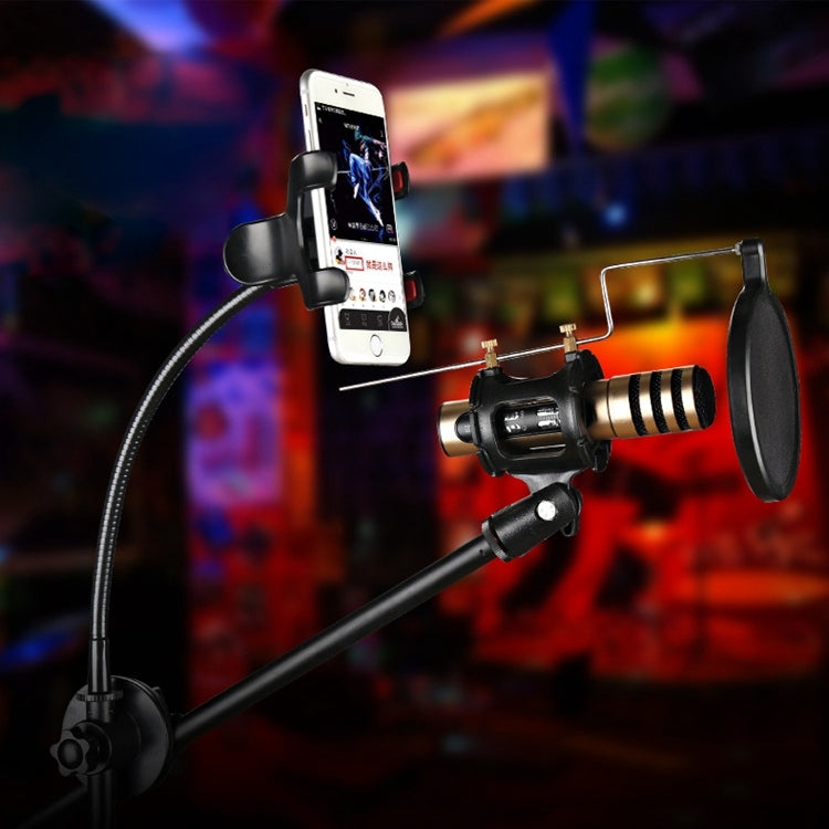 RODD NB-108 Karaoke Phone Microphone Tripod Scissor Arm Stand Holder, For Studio Recording, Live Broadcast, Live Show, KTV, etc. - Consumer Electronics by buy2fix | Online Shopping UK | buy2fix