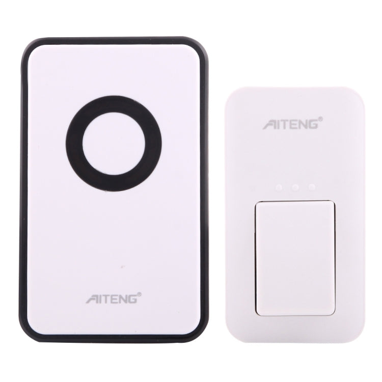 AITENG V018G Life Waterproof Battery-Free Wireless Doorbell, 1 Receiver + 1 x Transmitter, Receiver Distance: 130m, US Plug - Wireless Doorbell by AITENG | Online Shopping UK | buy2fix