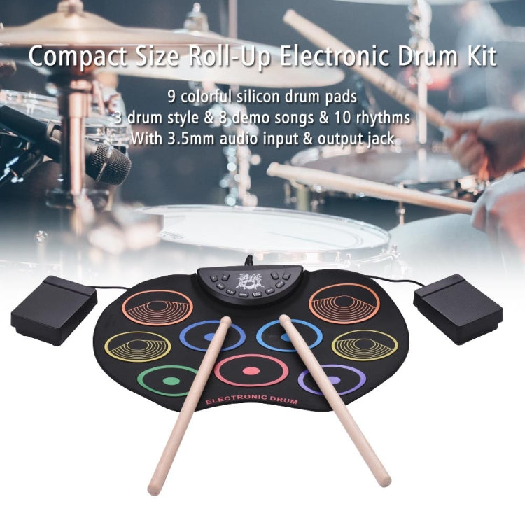 USB Colorful Hand Roll Electronic Drum Children Percussion Instrument - Percussion Instruments by buy2fix | Online Shopping UK | buy2fix