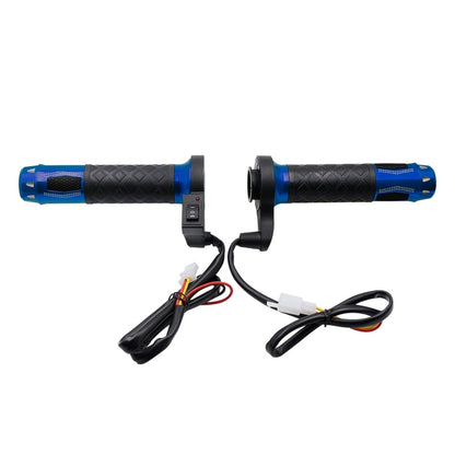 CS-764A2 12V Motorcycle Scooter Aluminum Alloy Electric Hand Grip Cover Heated Grip Handlebar(Blue) - Grips by buy2fix | Online Shopping UK | buy2fix