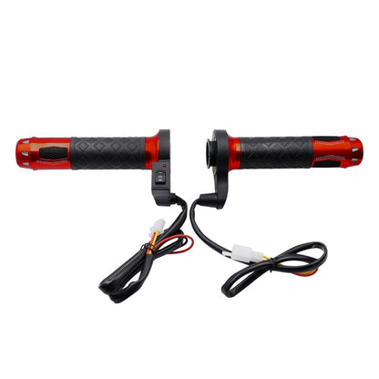 CS-764A1 12V Motorcycle Scooter Aluminum Alloy Electric Hand Grip Cover Heated Grip Handlebar (Red) - Grips by buy2fix | Online Shopping UK | buy2fix