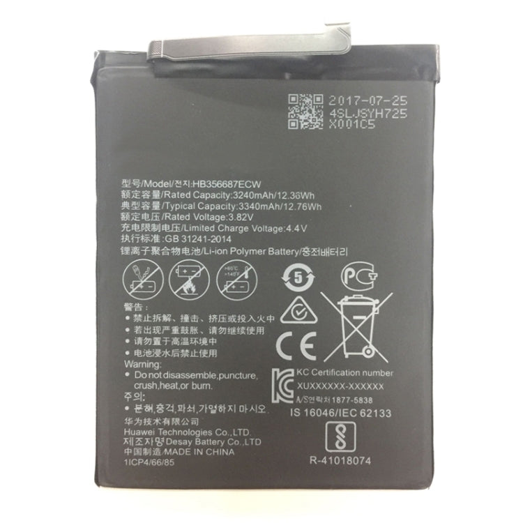 3240mAh Li-Polymer Battery HB356687ECW for Huawei nova 2 Plus / BAC-AL00 / Honor Play 7X - For Huawei by buy2fix | Online Shopping UK | buy2fix