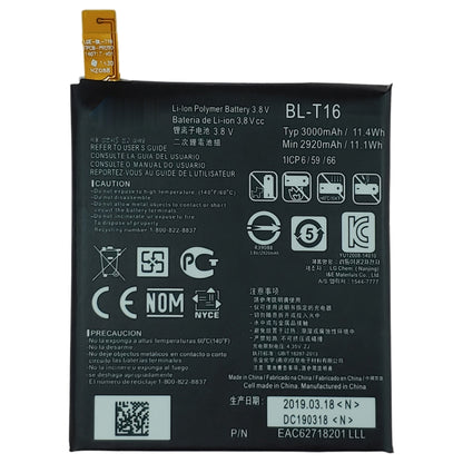 BL-T16 Li-ion Polymer Battery for LG G Flex2 H950 H955 H959 LS996 US995 - For LG by buy2fix | Online Shopping UK | buy2fix