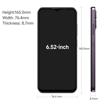 [HK Warehouse] Ulefone Note 16 Pro, 8GB+128GB, Dual Back Cameras, Face ID & Side Fingerprint Identification, 4400mAh Battery, 6.52 inch Android 13 Unisoc T606 OctaCore up to 1.6GHz, Network: 4G, Dual SIM, OTG(Purple) - Ulefone by Ulefone | Online Shopping UK | buy2fix