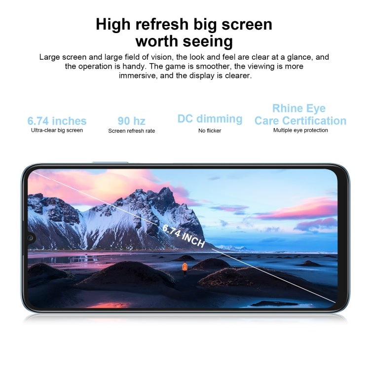 Honor Play7T RKY-AN10, 50MP Camera, 8GB+256GB, China Version, Dual Back Cameras, Side Fingerprint Identification, 6000mAh Battery, 6.74inch Magic UI 6.1 / Android 12  Dimensity 6020 Octa Core, Network: 5G, OTG, Not Support Google Play(Blue) - Honor by Huawei | Online Shopping UK | buy2fix