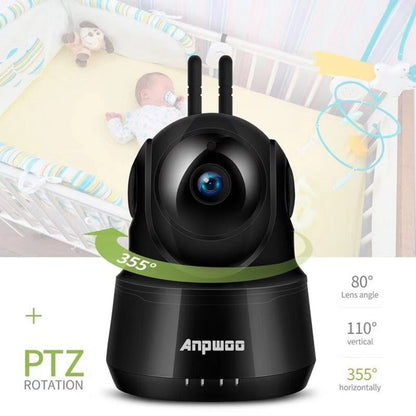 Anpwoo Guardian 2.0MP 1080P 1/3 inch CMOS HD WiFi IP Camera, Support Motion Detection / Night Vision(Black) - Security by Anpwoo | Online Shopping UK | buy2fix