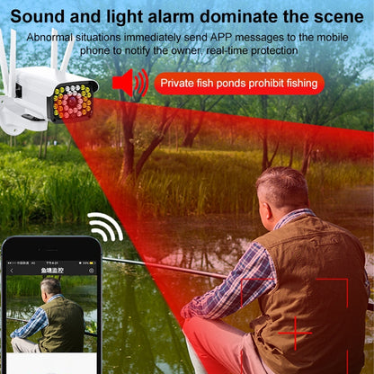 Difang DF-36Q Outdoor HD Surveillance IP Camera, Support Voice Intercom & Night Vision & Human Figure Detection & TF Card, WiFi + HD PTZ Rotation + Power-off Endurance, US Plug - Bullet Camera by Difang | Online Shopping UK | buy2fix