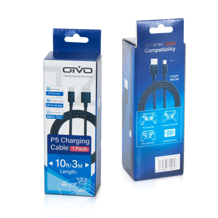 OIVO IV-P5229 3m 1A USB Type-C Charging Data Cable for PS5 / Switch Pro / Xbox Series - Toys & Hobbies by OIVO | Online Shopping UK | buy2fix