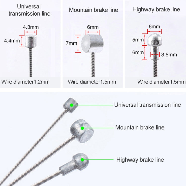 7 in 1 Universal PVC Bicycle Variable Speed Cable Tube Set(Green) - Outdoor & Sports by buy2fix | Online Shopping UK | buy2fix