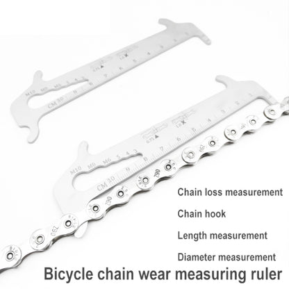 BIKERSAY BT035S Bicycle Chain Wear Checker MTB Chains Gauge Measurement Ruler Repair Tool - Outdoor & Sports by BIKERSAY | Online Shopping UK | buy2fix