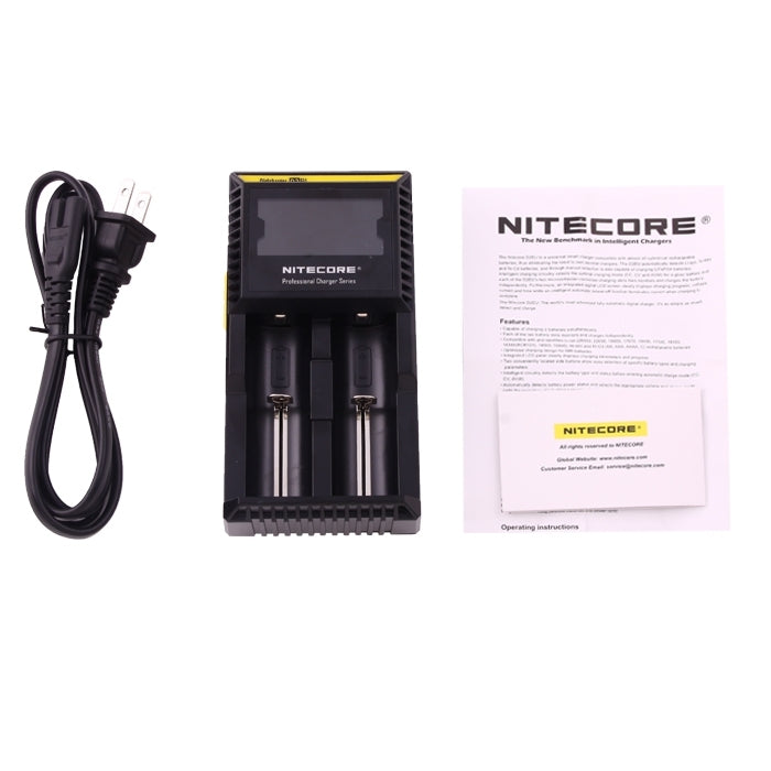 Nitecore D2 Intelligent Digi Smart Charger with LED Indicator for 14500, 16340 (RCR123), 18650, 22650, 26650, Ni-MH and Ni-Cd (AA, AAA) Battery - Consumer Electronics by buy2fix | Online Shopping UK | buy2fix